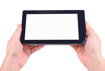 Hand and Tablet PC