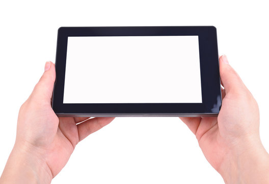 Hand and Tablet PC