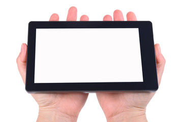 Hand and Tablet PC