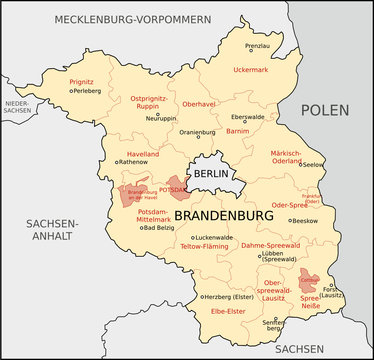 Brandenburg, Landkreis, Kreisstadt