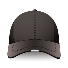 Black sports cap