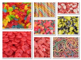 Candy collage