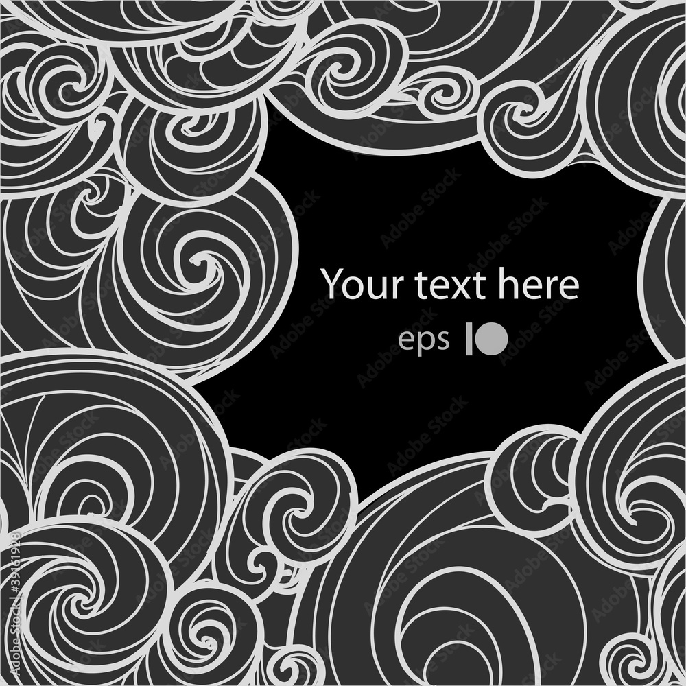 Poster rain clouds background. ready for you text