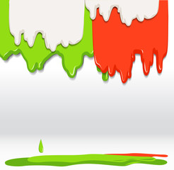 Floud texture background. Red, green and white