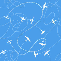 Airplanes background