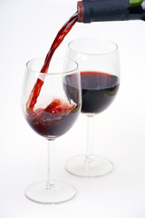 Rotwein einschenken