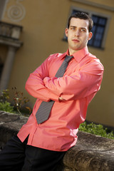 Young man wearing a shirt