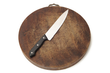 Chopping board and kinife