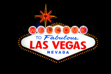 Las Vegas Sign at night