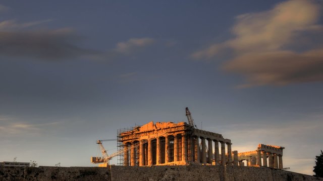 Timelapse Parthenon Acropolis