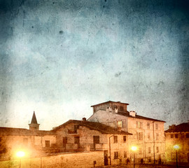 Naklejka premium Antique village