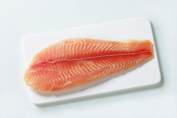 Raw fish fillet