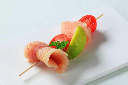 Raw Fish Skewer