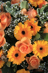 Gerberas and roses