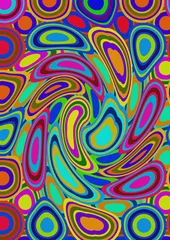 Foto auf Acrylglas Psychedelisch psychedelischer Hintergrund