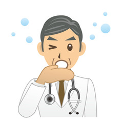 医者 C 表情3 眠い