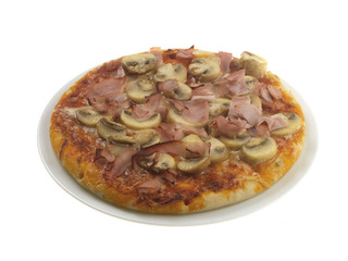 Ham and Mushroom Pizza