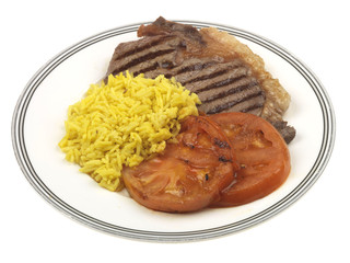 Steak with Rice
