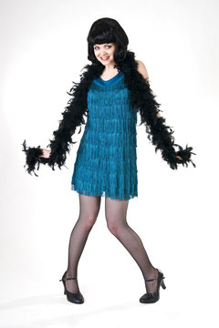 Showgirl tanzt Charlston