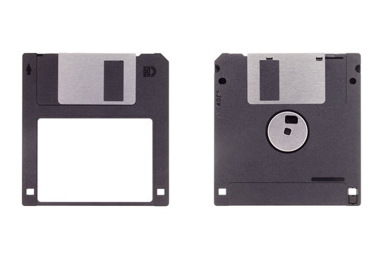 3.5" Diskette isoliert auf weißem Hintergrund