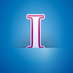 Logo slot with letter I # Vector