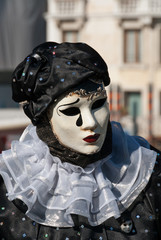 Carnaval de Venise masque  pierrot