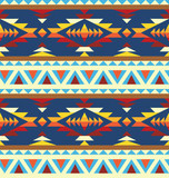 Seamless geometric pattern in navajo style