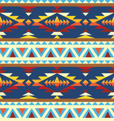 Seamless geometric pattern in navajo style - obrazy, fototapety, plakaty