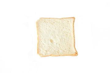 Bread slices isolated on white background