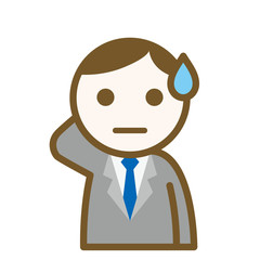 アイコン ビジネスマン A109 焦る