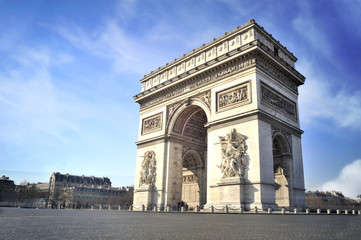 Fototapeta na wymiar Arc de Triomphe - Paryż - Francja