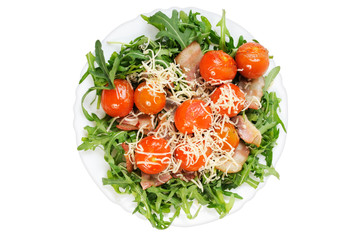 Salad with arugula and tomatoes