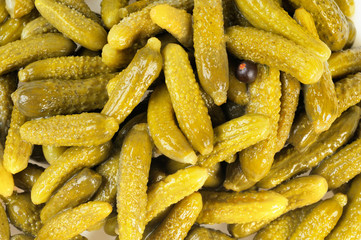 Lot of pickles. Cucumbers.