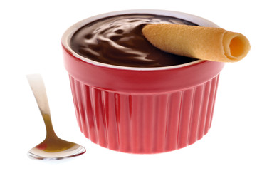 Crème dessert et cigarette russe