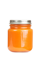 Jar of carrot baby food