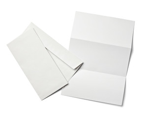 leaflet letter business card white blank paper template