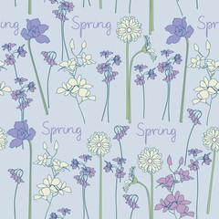 Spring seamless background