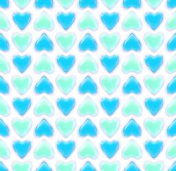 Seamless background texture made of love hearts