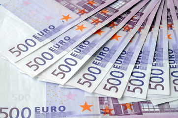 500 Euro Banknoten, Noten, Geld, Geldscheine, Kapital, Vermögen