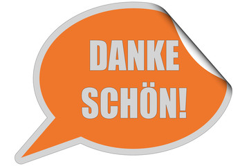SP-Sticker orange DANKE SCHÖN!