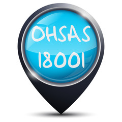 Symbole glossy vectoriel norme OHSAS 18001