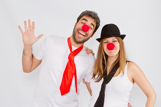 Pareja de payasos