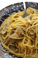 Pasta with aubergine
