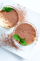 Two creamy vanilla desserts