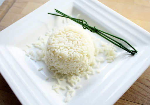 timbale de riz blanc