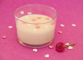 panna cotta vanille coeurs