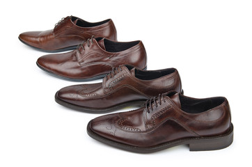 Male shoes in fashion concept