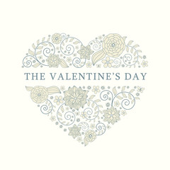 floral heart background