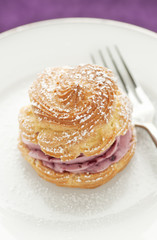 Raspberry Cream Puff