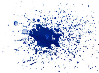 Splashing ink